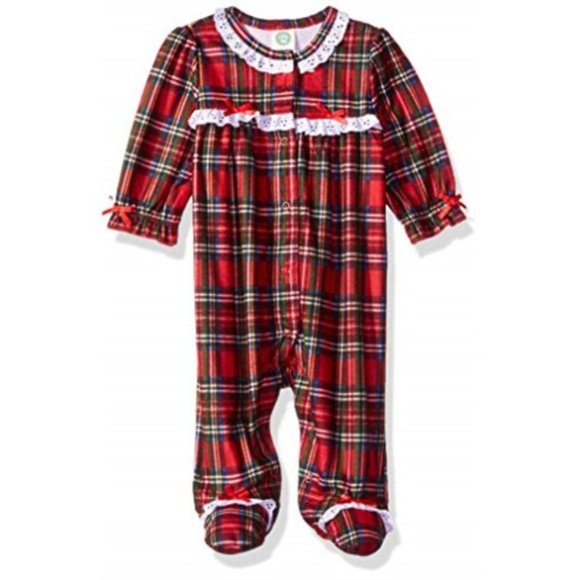little me baby girl christmas pajamas